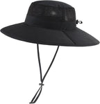 Home Prefer UPF50+ Mens Sun Hat Wide Brim Fishing Hat Foldable Large Brim UV Protection Sun Hat for Men Women Beach Gardening