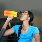 Water Bottle Insulated 32oz 40oz 64oz 128oz Straw Lid Spout Lid & 3 Lids, Leak Proof, Vacuum Insulated,Stainless Steel Water Bottle Wide Mouth for Sports, Gym or Office