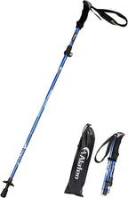 Aluminum Collapsible Ultralight Travel Trekking Hiking Pole for Men and Women (Fits 5'3" - 6'2")