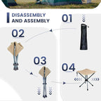 Lightweight Camping Stool 7075 Aluminum Small Folding Camping Portable Chair with Carry Bag Retractable Backpacking Stool for Travel Camping Hiking Fishing Garden Work Picnic BBQ Outdoor