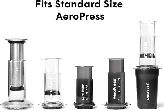 AeroPress Natural Paper Microfilters, AeroPress Coffee Filters, Unbleached Round Paper Filters for Coffee Makers, Must-Have Coffee Accessories, Standard, 2 Pack, 400 Count