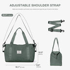 Travel Duffel Bag, Sports Tote Gym Bag, Shoulder Weekender Overnight Bag for Women