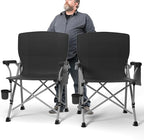 Oversized Camping Chair for Adults Heavy Duty,Heavy Duty Lawn Chair with Side Pockets，Outdoor Camping, Fishing, Beach,Hiking Foldable Camping Chair