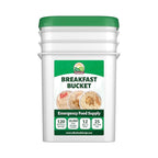 120 Serving Breakfast Bucket | Premium Emergency Food Supply | Easy Prep Survival Food 25 Year Shelf Life | Camping Food, Backpacking Meals, Prepper Supplies | Valley Food Storage Packaged in USA