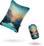 Camping Pillow,Supportive Compressible Travel Pillow Large Size Lightweight Camp Pillow with Storage Bag for Camping,Hiking,Backpacking,Airplane