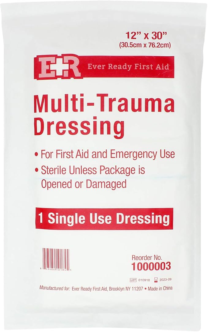 Ever Ready First Aid Multi-Trauma Sterile Non-Woven Dressing 12” x 30”