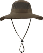 Home Prefer Outdoor UPF50+ Mesh Sun Hat Wide Brim Fishing Hat with Neck Flap Sun Hat for Men Women