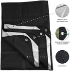 Arcturus Insulated Tarp, Reusable Heavy Duty Thermal Survival Blanket – 60x82in, Reflects 90% Body Heat, Waterproof, Windproof, 3-Layer Design, Reinforced Grommets, Black
