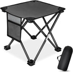 KABOER 2 Pack Folding Camping Stool Portable Outdoor Camping Chair for Fishing BBQ Hiking Gardening and Beach,Travel with Carry Bag(Grey)