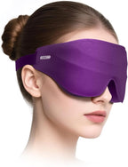 Sleep Eye Mask for Men Women, EVA BELLE Light Blocking Sleeping Mask for Side Sleeper, 3D Contoured Cup Night Blindfold, Lash Extensions 3D Sleeping Mask with Adjustable Strap for Travel, Night & Nap