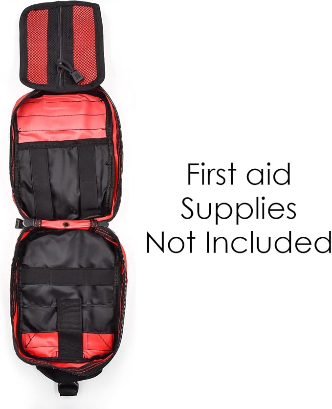 Gogoku First Aid Pouch 1000D Nylon Tactical Molle Tear Away Medical Pouch Empty Utility Pouch for Outdoor Activities Medical Supplies Camping Hiking Travel,Bag Only