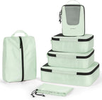 BAGSMART Compression Packing Cubes for Travel, 6 Set/5 Set/4 Set, Compression Suitcase Organizer Bags Set for Suitcases Travel Essentials, Lightweight Packing Organizers