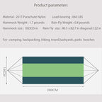 Camping Hammock with Mosquito Net and Rain Fly - Travel Hammock Bug Net - Hammock Tent for Outdoor Hiking Backpacking Travel Camping Accessories and Camping Gear…