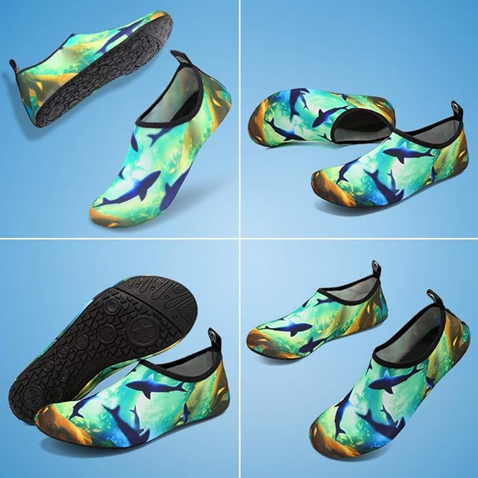 Deevike Water Shoes for Women Men Barefoot Quick-Dry Aqua Socks Slip-on for Beach Swim Surf Yoga Exercise