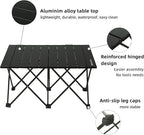 ROCK CLOUD Portable Camping Table Ultralight Aluminum Camp Table Folding Beach Table for Camping Hiking Backpacking Outdoor Picnic, Double Frame