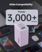 150W USB C Charger Block,GaN III Compact Foldable Wall Charger 3 Port Fast Charging Station,PD QC PPS Portable USB C Hub 100W Laptop Adapter for MacBook Pro/Air,iPad,iPhone 16/Pro,Galaxy S24,Dell etc