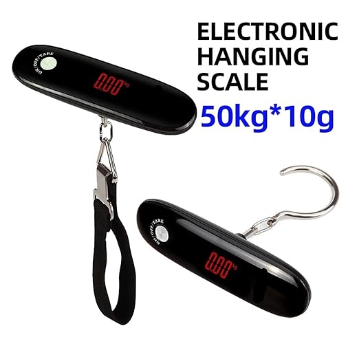 Luggage Weight Scale, 3pcs 110lb/50kg Portable Electronic Hand Luggage Scale LCD Digital Display Balance Scale Suitcase Travel Weighs Baggage Weight Tool,for Travel(Hook)