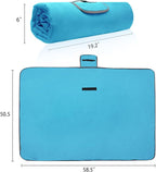 Tirrinia Large Waterproof Outdoor Blanket, Soft Warm Windproof Stadium Blanket with Sherpa Fleece and Foldable for Outdoor Sport, Baseball, Football, Beach, Concerts, Car