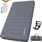 Self-Inflating Sleeping Pad with Portable Electric Air Pump, 4in Thick Memory Foam Camping Mattress for Tent Cot & Car Travel, Fast Inflate & Deflate Camping Pad