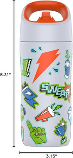 Gatorade Kids' Rookie Metal Water Bottle, 12oz, Stainless Steel Bottle, Double-Wall Insulation, Vacuum Insulated, Thermo Mug
