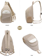 LOVEVOOK Sling Backpack for Women, Convertible Crossbody, Small Diaper Bag, Water-Resistant Hiking Daypack, Travel Shoulder Chest Bag