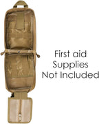 Gogoku First Aid Pouch 1000D Nylon Tactical Molle Tear Away Medical Pouch Empty Utility Pouch for Outdoor Activities Medical Supplies Camping Hiking Travel,Bag Only