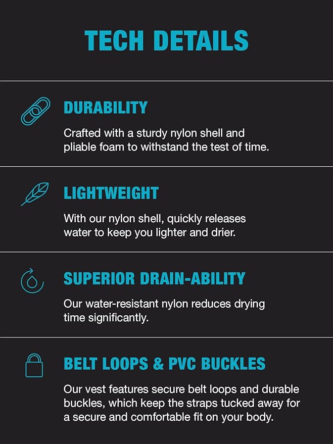 HyperLite Men's Indy Life Jacket - US Coast Guard Approved Level 70 Buoyancy Aid, Great for Any Water Sports Activity Including Boating, Paddle & Swimming