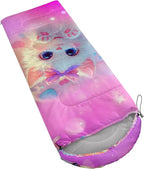 QOOMO Animals Camping Sleeping Bags,3 Season Warm & Cool Weather,Lightweight,Waterproof Sleeping Bags for Adults & Kids,Traveling,and Outdoors,Camping Gear Equipment