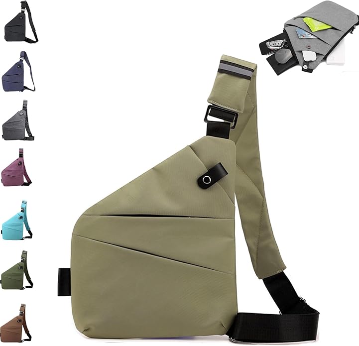 Anti Theft Travel Bag,Anti Theft Crossbody Bag, Sling Bag Travel Crossbody Bag for Women Men