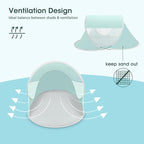 ISILER Pop Up Beach Tent, Portable Outdoor Shade, UPF 50+ Baby Shelter, Easy Setup Windproof Waterproof Canopy