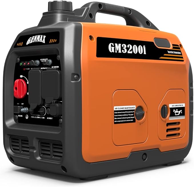 GENMAX Generator，EPA Compliant, Eco-Mode Feature, Ultra Lightweight for Backup Home Use & Camping