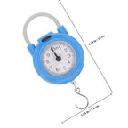 VILLCASE Portable Mechanical Luggage Scale with Hook, High Precision Hanging Spring Weight Scale for Travel and Suitcase Weighing, Blue Compact Handheld Bag Weighing Tool
