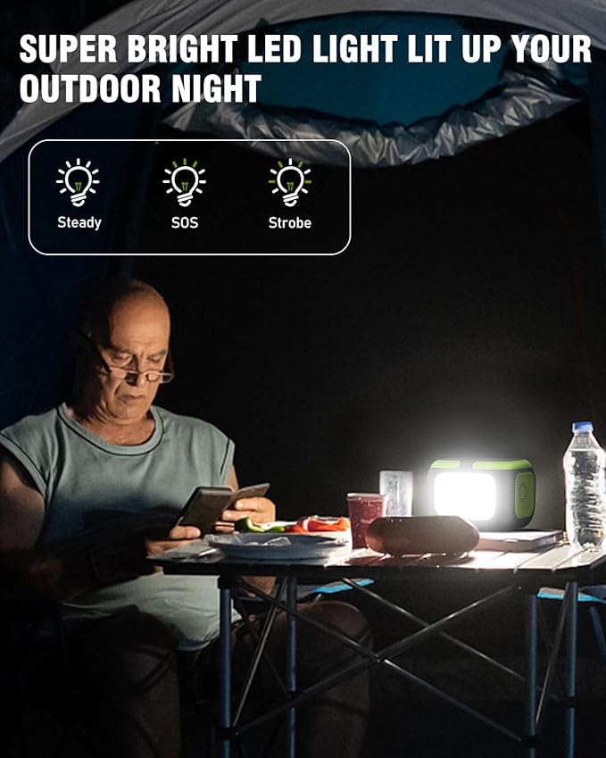 200W Portable Power Station, SinKeu 42000mAh Solar Generator With 110V AC Outlet, DC, USB C, USB QC3.0, 155Wh Backup Battery Pack Power Supply for Camping Essential Road Trip Home Outdoor Emergency