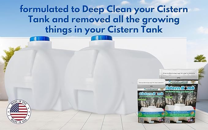 Cistern Tank Cleaner - Cistern Tank Bomb Cleaning Super Cleans your Cistern (500 Gram - Treats 25,000 Gallons)