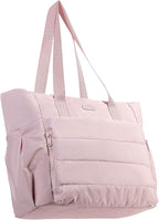 NISHEL Travel Puffy Tote Bag For Women, Ultra-Lightweight Large Tote Purse For Office Day And a Short Weekend Getaway