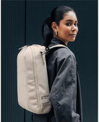 Db Journey Freya Backpack - Compact Travel Backpack for Women with Laptop Compartment for Work & Gym, Luggage Backpack with Roller Bag Hook-Up, 16L - Fogbow Beige