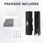 EAGLE PEAK EAGLE PEAK Flex Ultra Compact Pop-up Canopy, Sun Shelter, Changing Room, Portable Privacy Canopy Cabana, 5x5 Canopy Tent, for Pool, Fashion Photoshoots, or Camping White