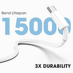 FEEL2NICE Long USB C to USB C Charging Cable 3Pack 10ft, USBC Fast Charger Cord, 60W Type-C to Type-C Cable for iPhone 17/16 Pro Max Plus, iPhone 17 Air, iPad Air/Pro