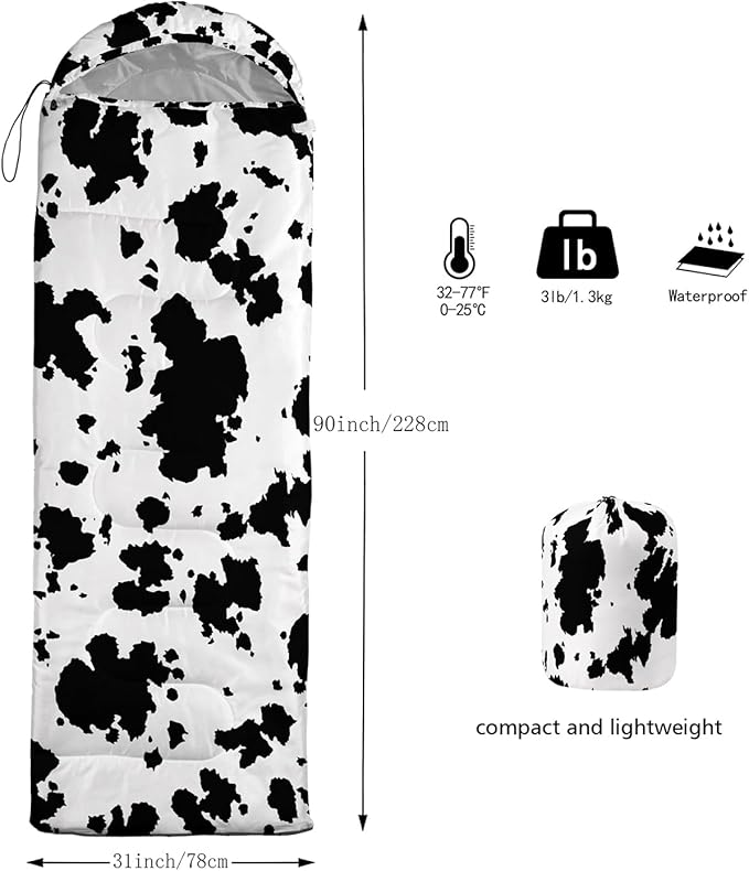 CVHOUSE Camping Sleeping Bags,3 Season Warm & Cool Weather,Lightweight,Waterproof Sleeping Bags for Adults & Kids,Traveling,and Outdoors,Camping Gear Equipment