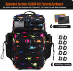 Military Tactical Backpack 45L Large Tactical Backpack for Men, Hiking Rucksack With Bottle Holder