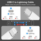3Pack White 6ft [Apple MFi Certified] for iPhone14 Pro Max Fast Charger Cable, 6 Feet iPhone Charging Cord,USB Type C to Lightning Cable for Apple iPhone14/13/12/11 Pro Max/Mini/Plus/XR XS