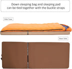 -10°F 0°F 10°F 15°F Down Sleeping Bag for Adults,800/650 Fill Power,Ultralight Wearable 4 Season Cold Weather Rectangle Sleeping Bag for Camping Hiking,Can be Used as a Down Blanket or Cloak
