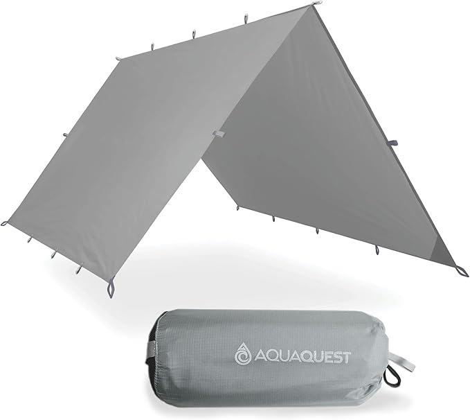 AquaQuest Defender Tarp – Heavy-Duty Waterproof (20,000 mm) Seam-Taped Rain Fly for Camping, Bushcraft & Survival