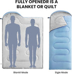 FARLAND Sleeping Bags 30℉ for Adults Teens Kids with Compression Sack Portable and Lightweight for 3-4 Season Camping, Hiking,Waterproof, Backpacking and Outdoors