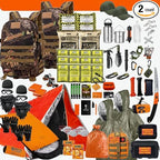 72 Hour Survival Kit - 228 Pieces Survival Gear and Supplies - 45L Go Bag Emergency Backpack, First Aid, Water Filter, Tools, Tent, Camping Essentials, Emergency Preparedness - The Alpha