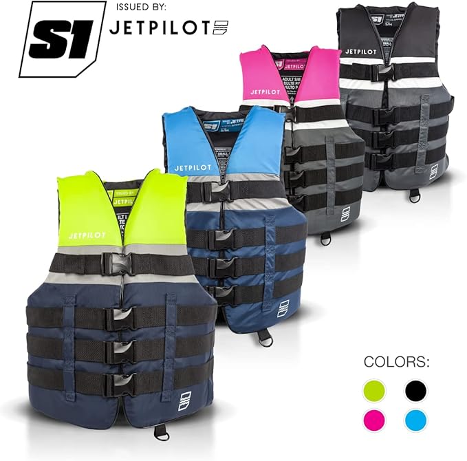 Jetpilot S1 Nylon Coast Guard Approved Life Vest PFD