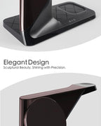 3 in 1 Charging Station for Apple Devices, Mag-Safe Charger Stand, Wireless Charger for iPhone 16/15/14/13/12 Series,& AirPods,& iWatch, Adapter Not Included