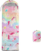 Sleeping Bags for Adults Kids,Backpacking Camping Sleeping Bag for Girls Boys Lightweight Waterproof Cold/Warm Weather Sleeping Bag for All Season