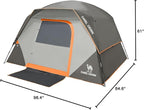 CAMEL CROWN Tents for Camping 4/6 Person Tent Waterproof Easy Setup Backpacking Tents