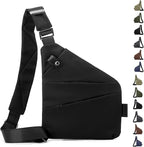 Anti Theft Crossbody Travel Bag for Women Men,Multi-pocket Crossbody Bag,Slim Sling Bag with Adjustable Strap